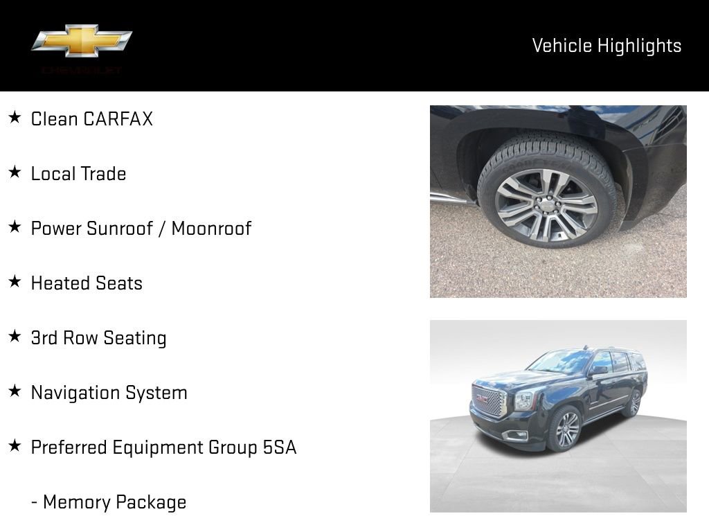 Certified 2017 GMC Yukon Denali w/ Open Road Package image 14