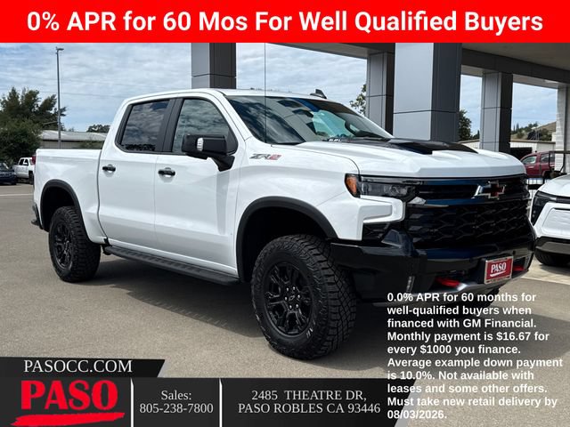 New 2026 Chevrolet Silverado 1500 ZR2 w/ LPO, Dark Essentials Package AWD/4WD 360° Tour