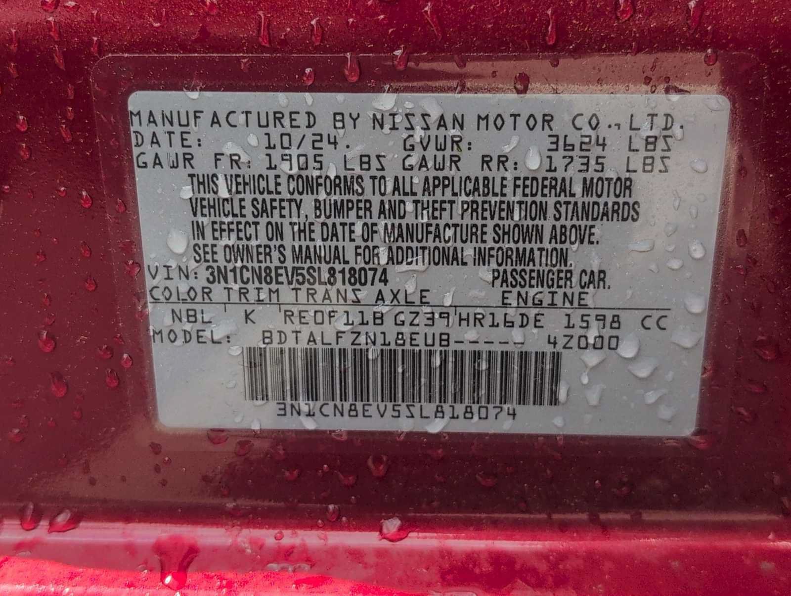 Used 2025 Nissan Versa SV FWD image 32