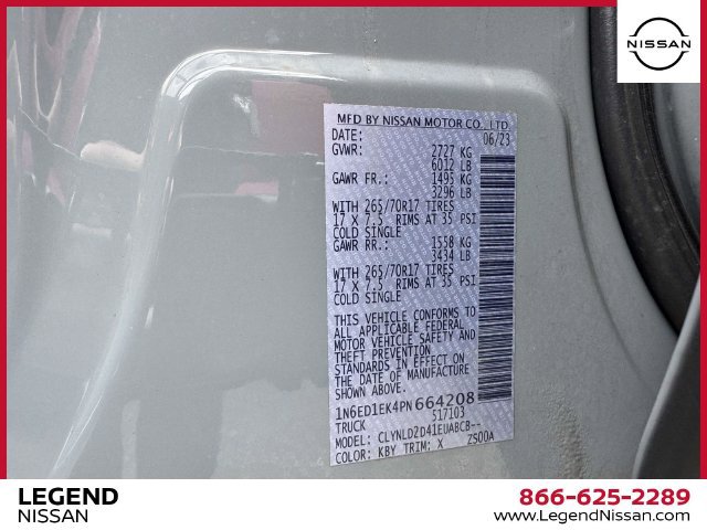 Certified 2023 Nissan Frontier PRO-4X w/ Pro Convenience Package AWD/4WD image 34