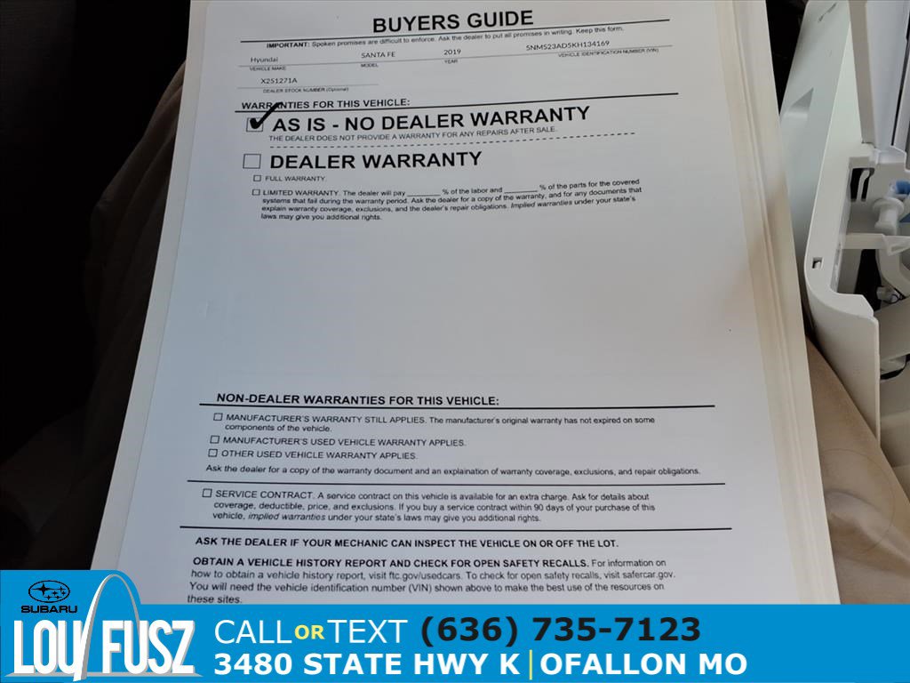 Used 2019 Hyundai Santa Fe SE image 36