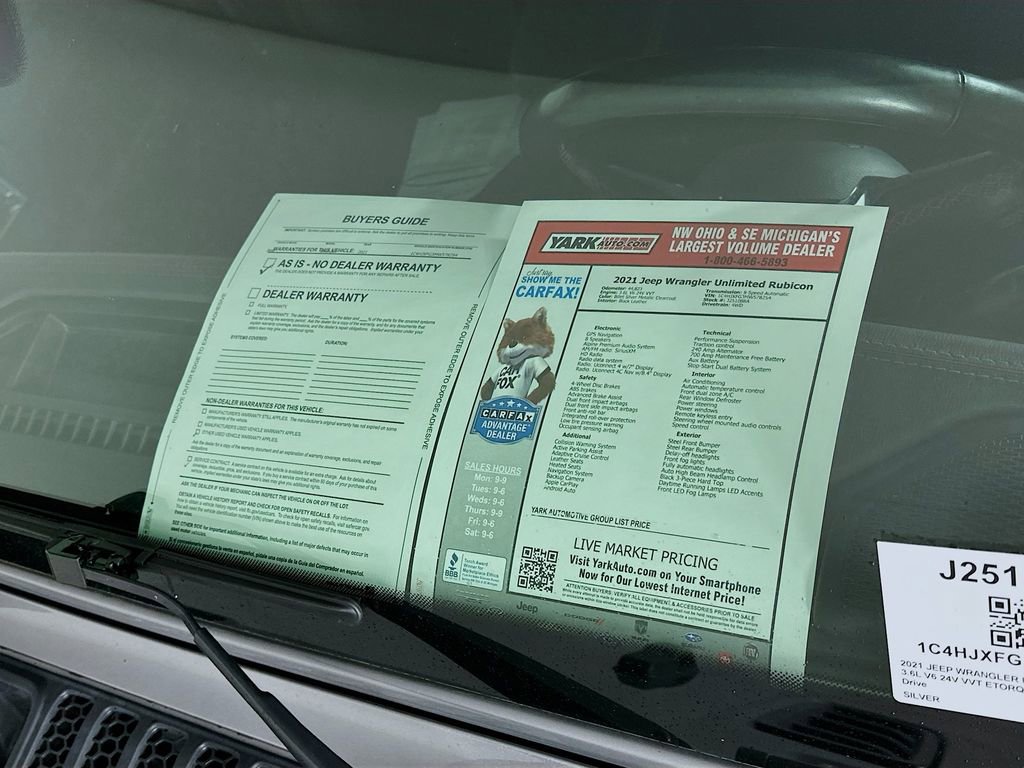 Certified 2021 Jeep Wrangler Unlimited Rubicon image 16