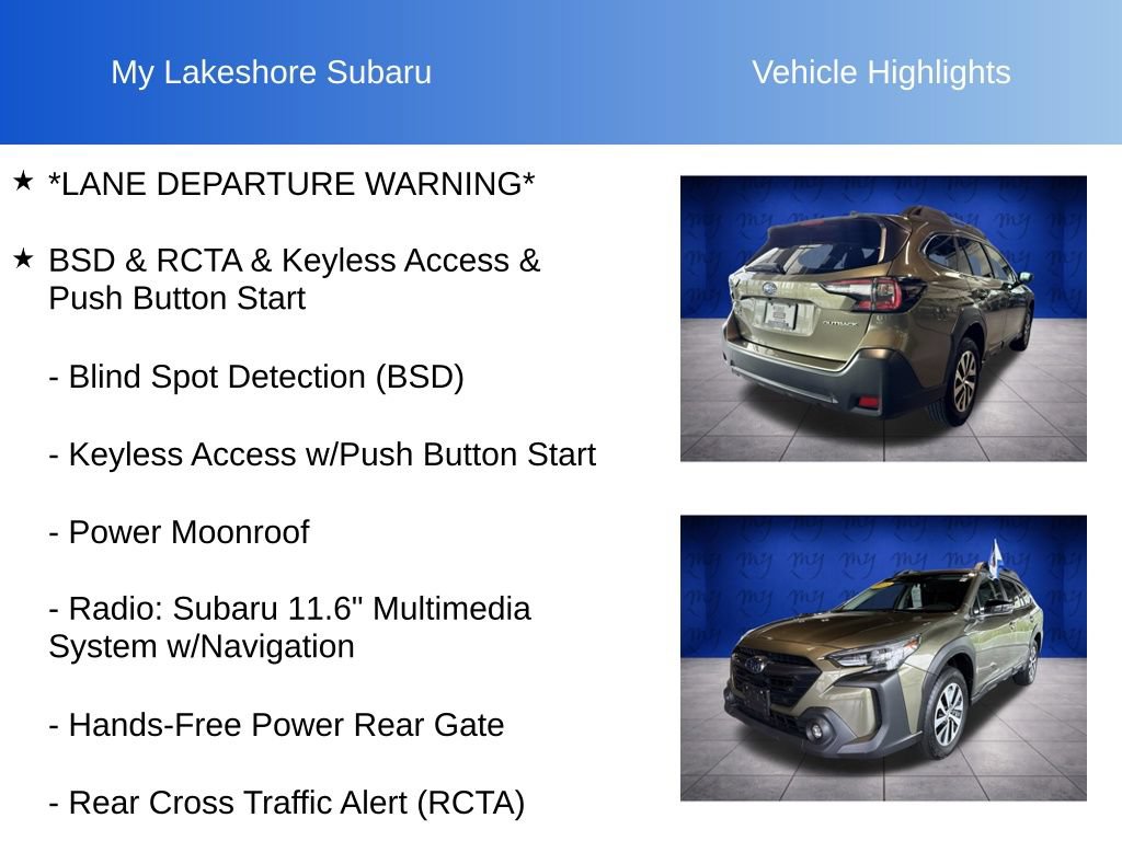 Certified 2025 Subaru Outback Premium AWD/4WD image 7