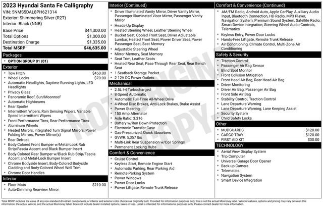 Used 2023 Hyundai Santa Fe Calligraphy image 32