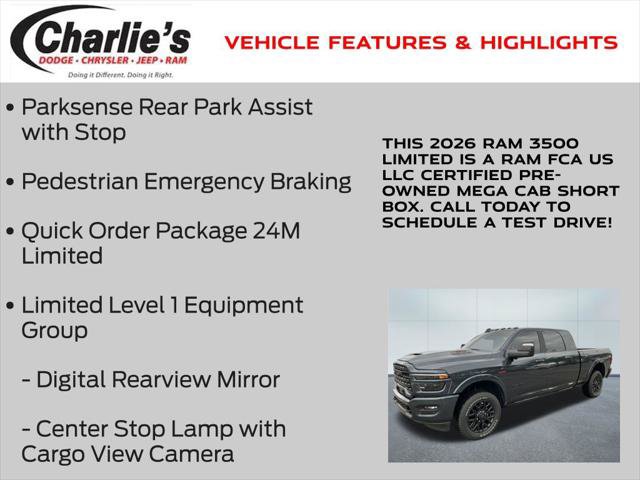 Certified 2026 RAM 3500 Limited AWD/4WD image 13