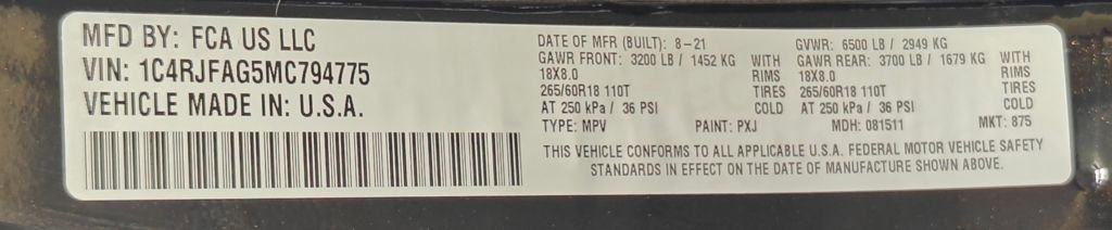 Used 2021 Jeep Grand Cherokee Laredo AWD/4WD image 53