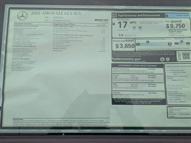 New 2026 Mercedes-Benz GLE 63 AMG S image 17