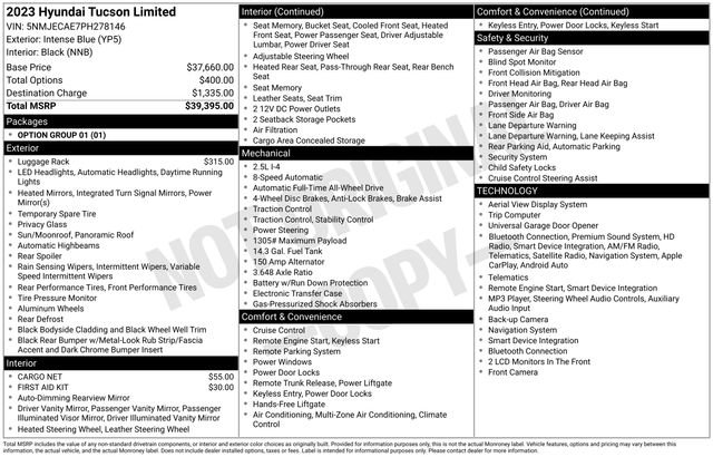 Used 2023 Hyundai Tucson Limited AWD/4WD image 10