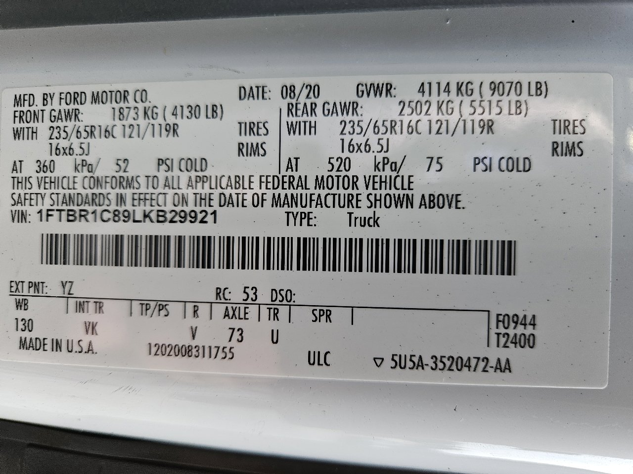 Used 2020 Ford Transit 250 Medium Roof image 48