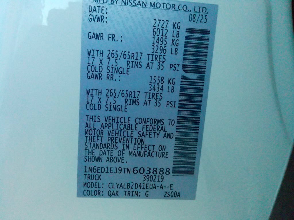 New 2026 Nissan Frontier SV w/ Tow Package RWD image 46