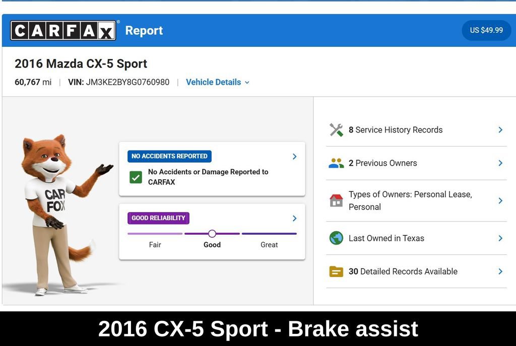 Used 2016 MAZDA CX-5 Sport FWD image 9