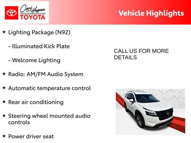 Used 2023 Nissan Pathfinder SL w/ Lighting Package (N92) AWD/4WD image 10