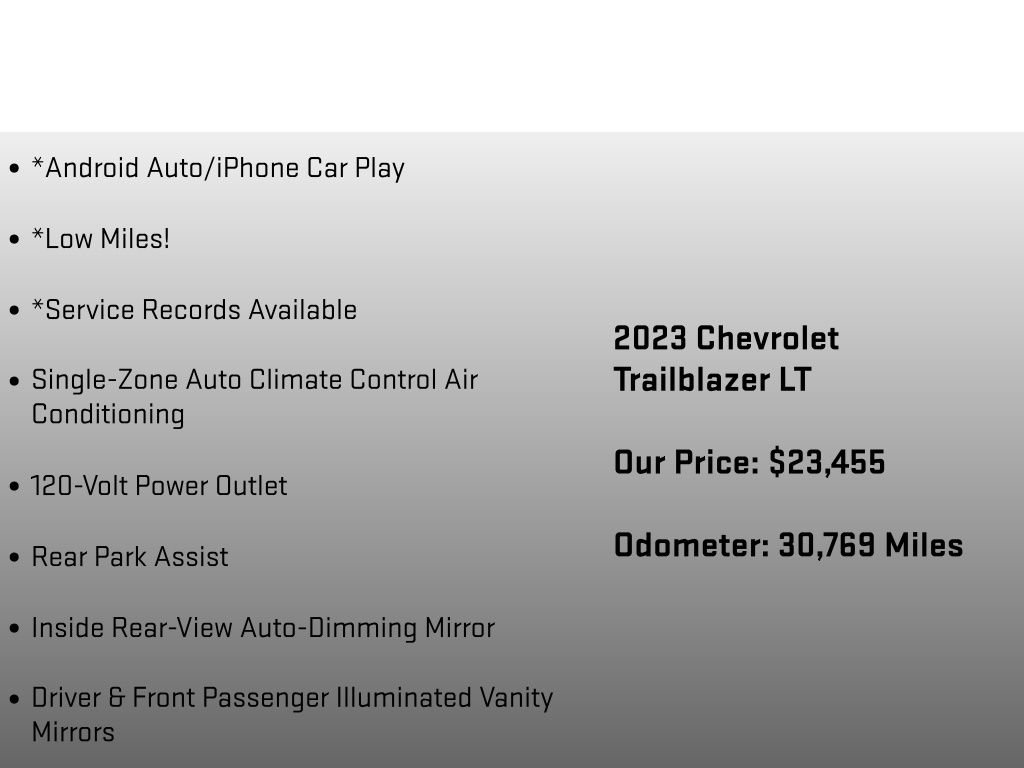Used 2023 Chevrolet TrailBlazer LT w/ Convenience Package AWD/4WD image 18