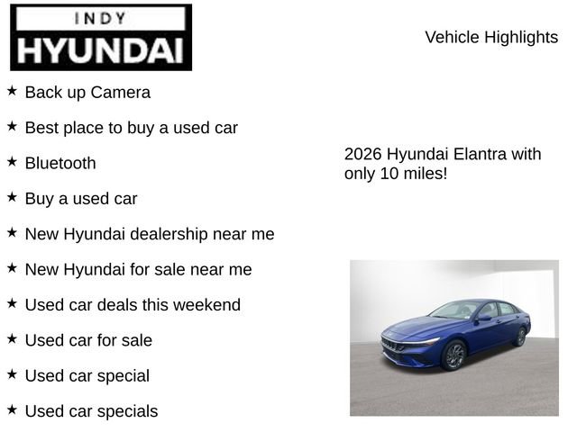 New 2026 Hyundai Elantra Blue image 7