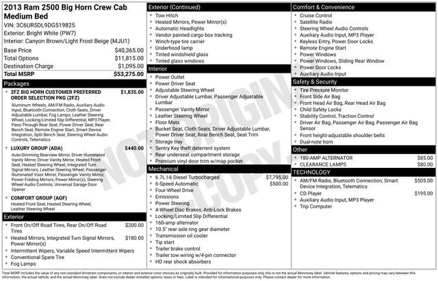 Used 2013 RAM 2500 Big Horn image 5