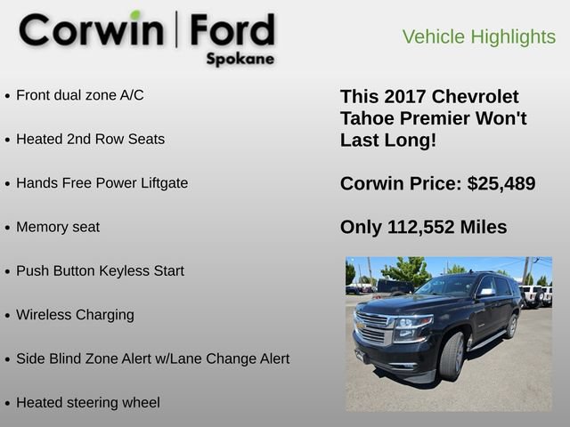 Used 2017 Chevrolet Tahoe Premier AWD/4WD image 6