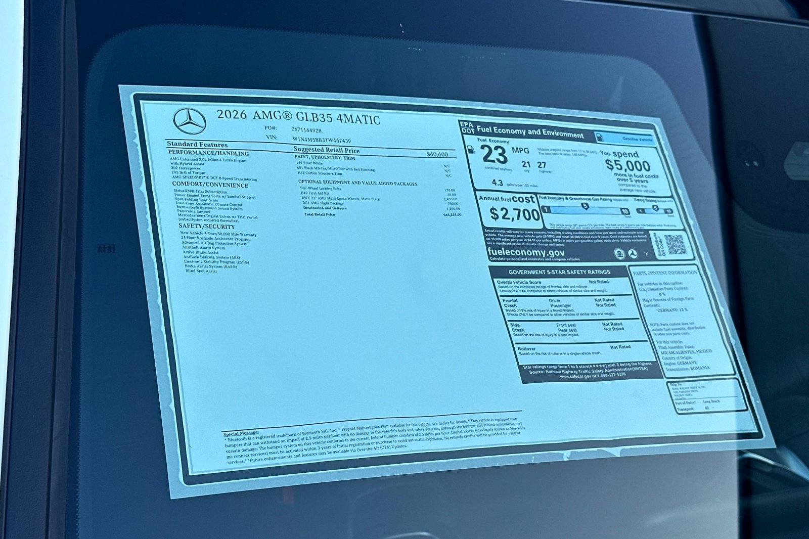 New 2026 Mercedes-Benz GLB 35 AMG 4MATIC image 29