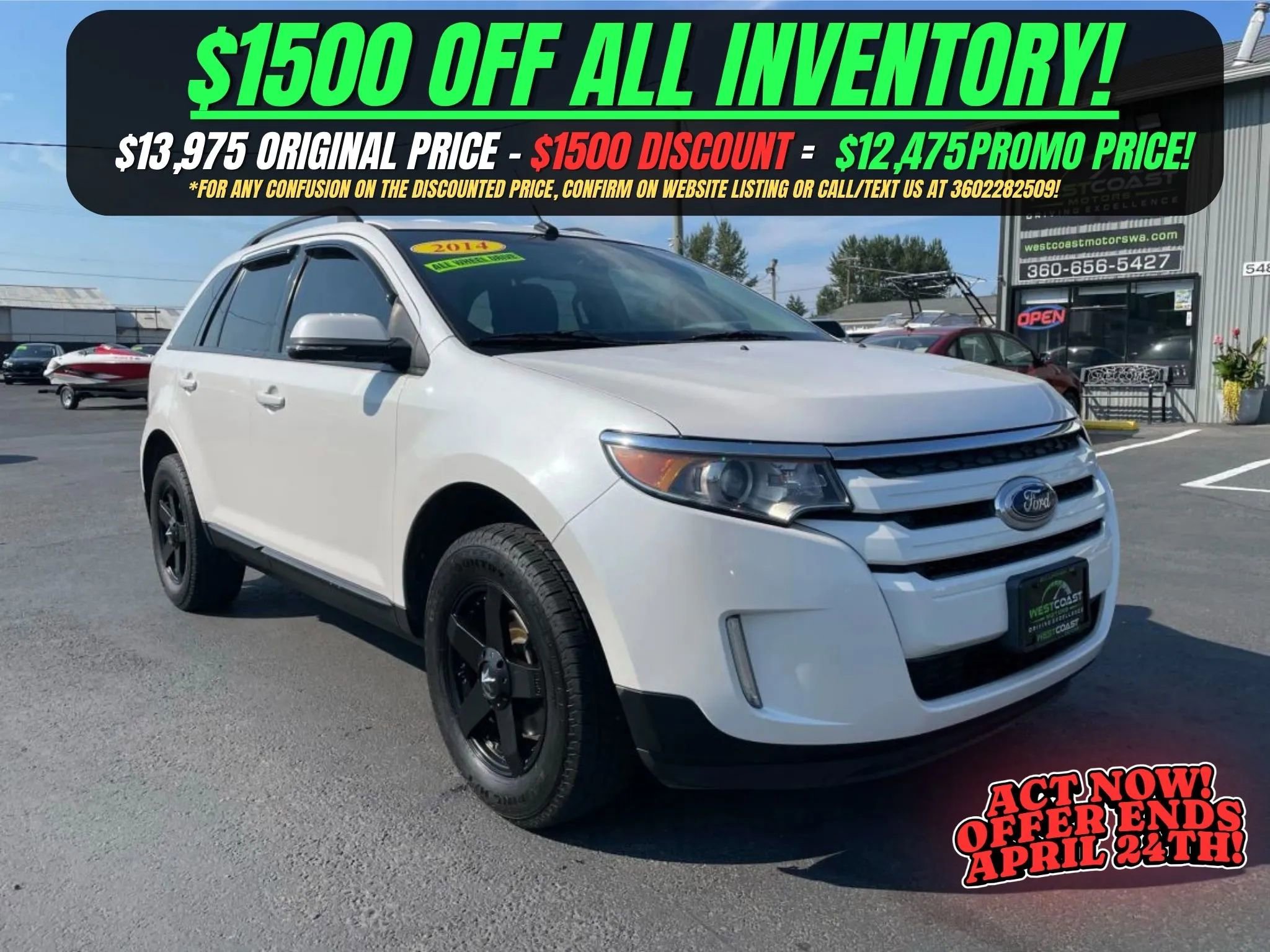 Used 2014 Ford Edge SEL w/ Equipment Group 205A