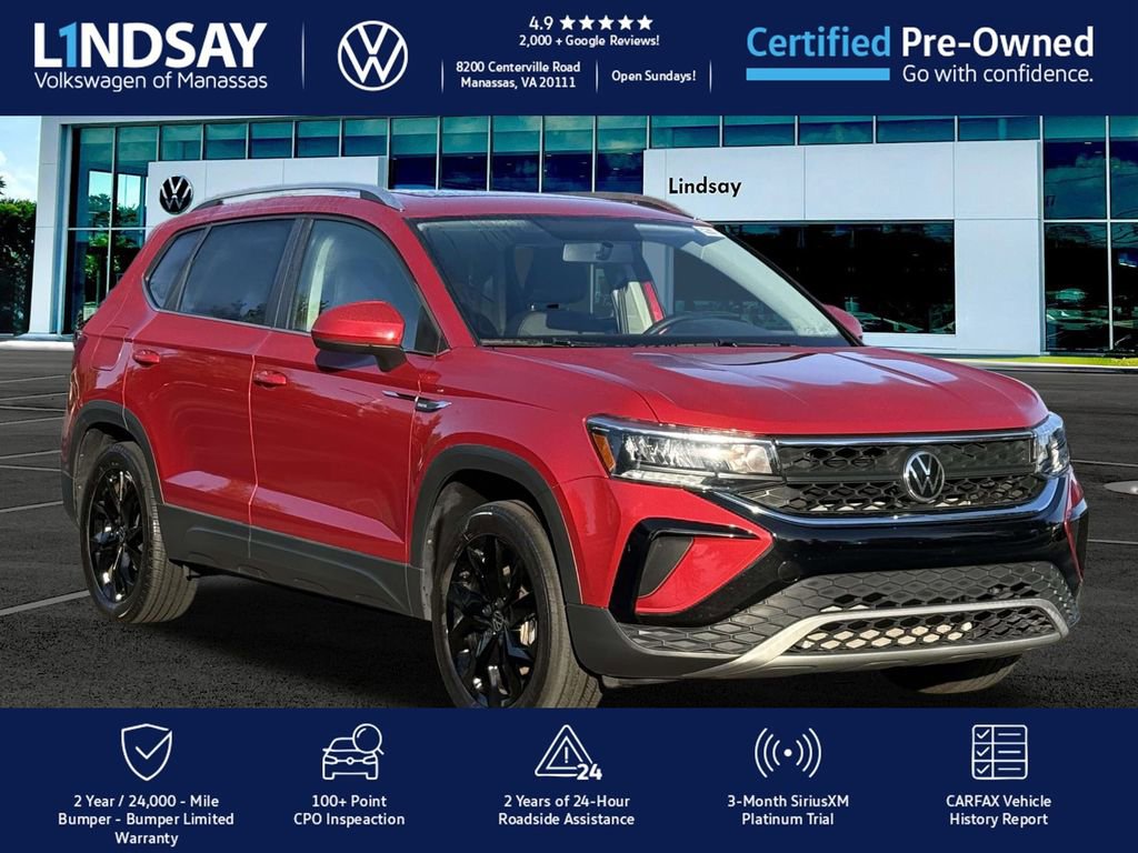 Certified 2022 Volkswagen Taos SE w/ Panoramic Sunroof Package