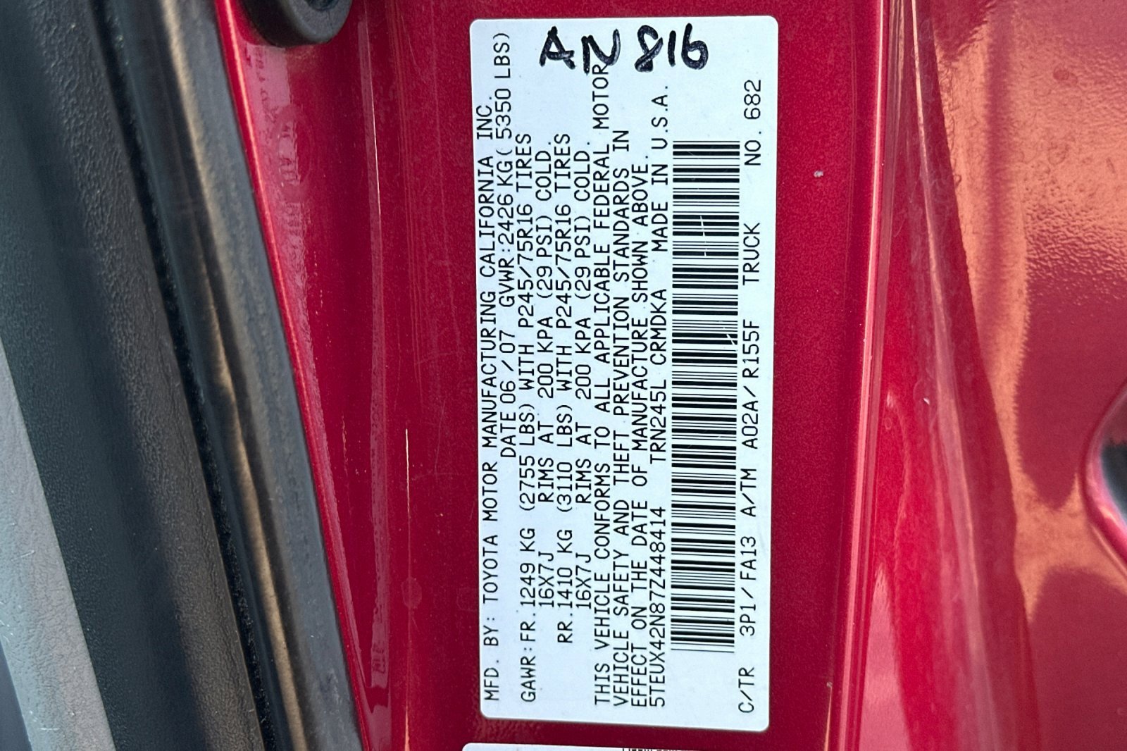 Used 2007 Toyota Tacoma Base 4D Access Cab image 51