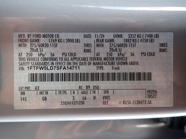 Used 2025 Ford F150 Lariat w/ Equipment Group 501A Mid image 23