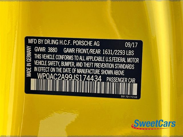 Used 2018 Porsche 911 GT3 w/ Sport Chrono Package image 46