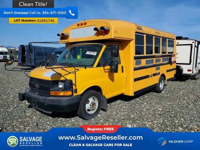 Used 2011 Chevrolet Express 3500 Extended w/ School Bus Package image 3