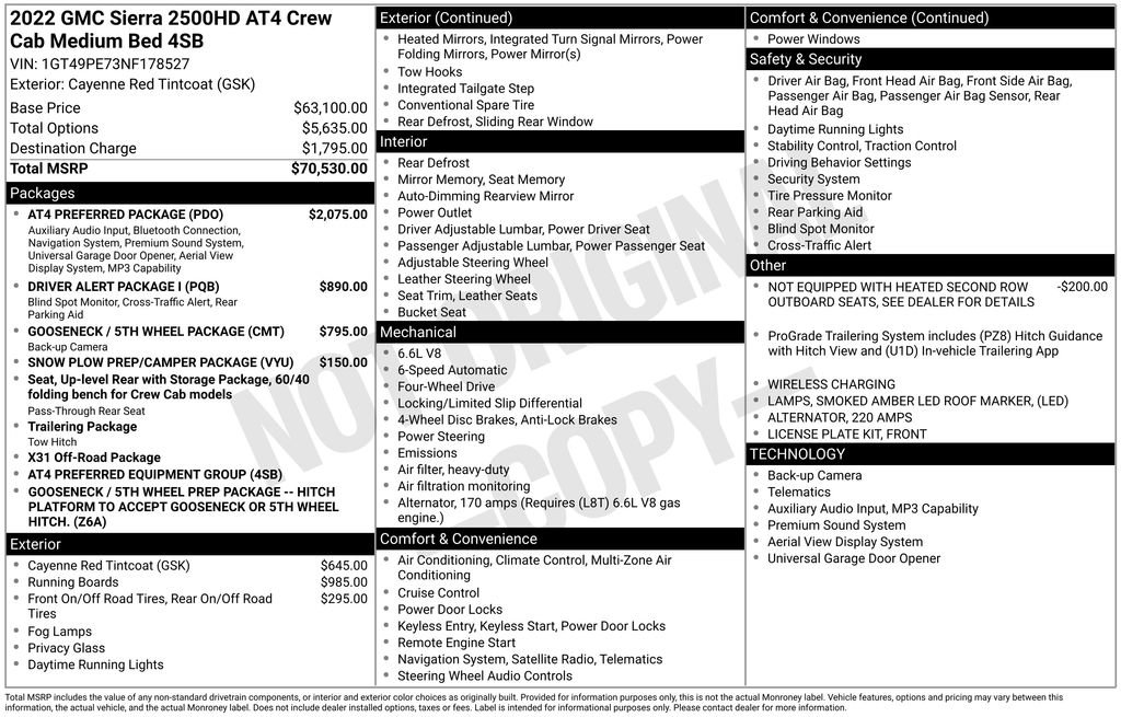 Used 2022 GMC Sierra 2500 AT4 w/ AT4 Preferred Package AWD/4WD image 31