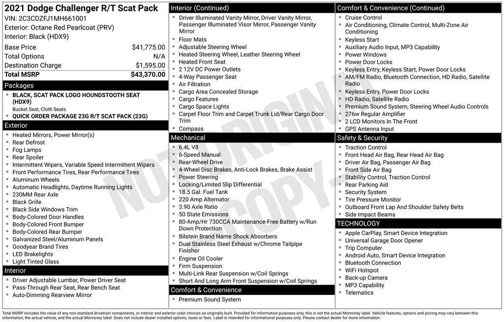Used 2021 Dodge Challenger R/T Scat Pack image 28