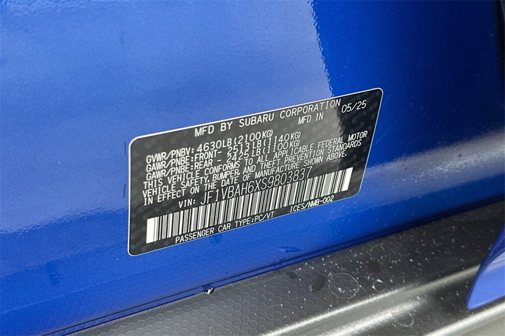 New 2025 Subaru WRX Premium image 32