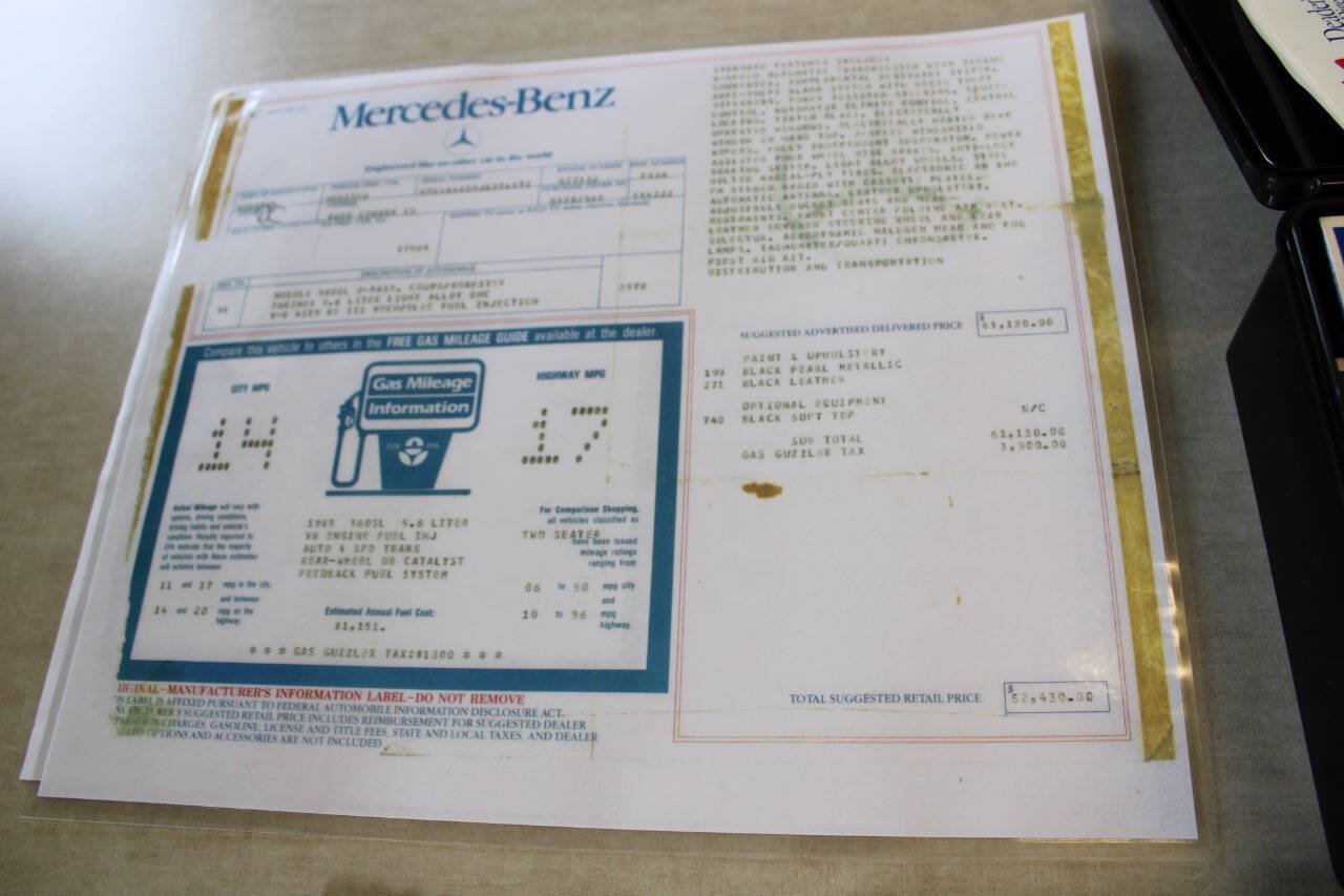 Used 1988 Mercedes-Benz 560 SL image 26