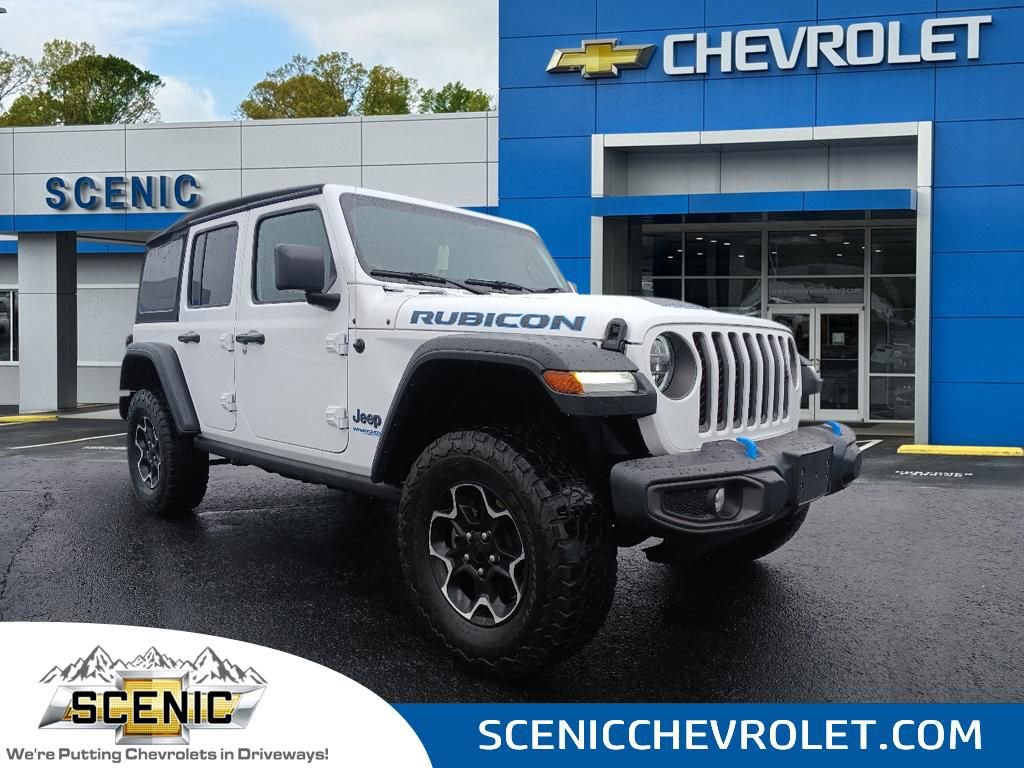 Used 2021 Jeep Wrangler Unlimited Rubicon 4xe image 1