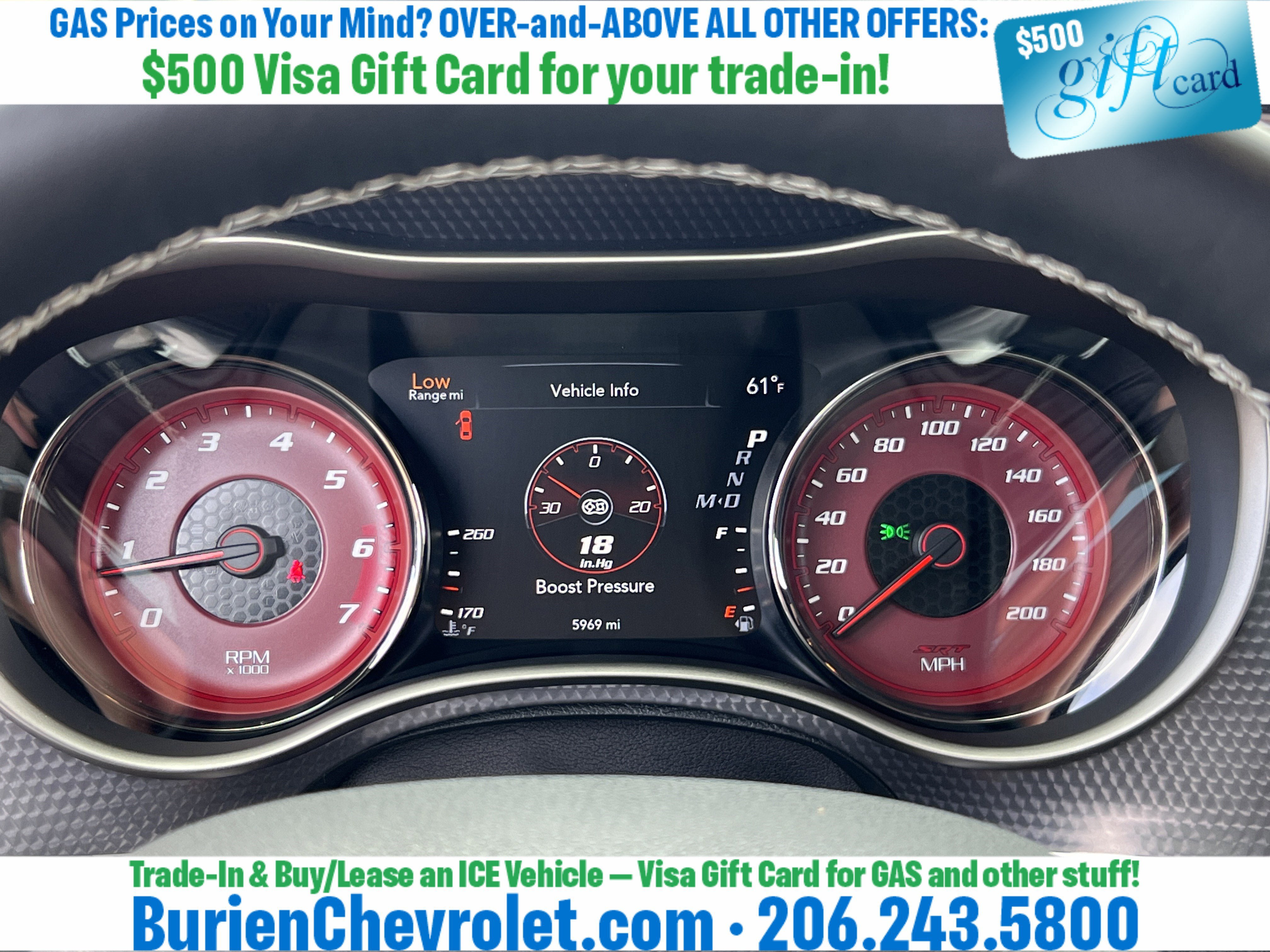 Used 2016 Dodge Charger SRT Hellcat w/ Harman/Kardon Audio Group RWD image 13