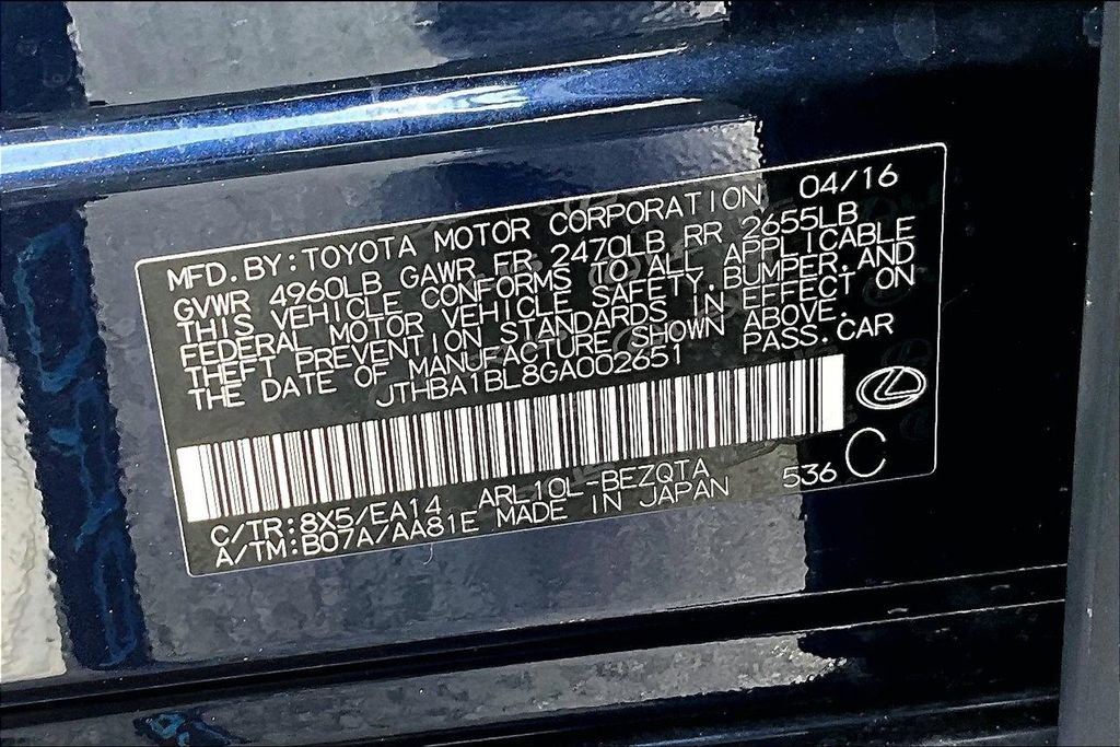 Used 2016 Lexus GS 200t RWD image 17