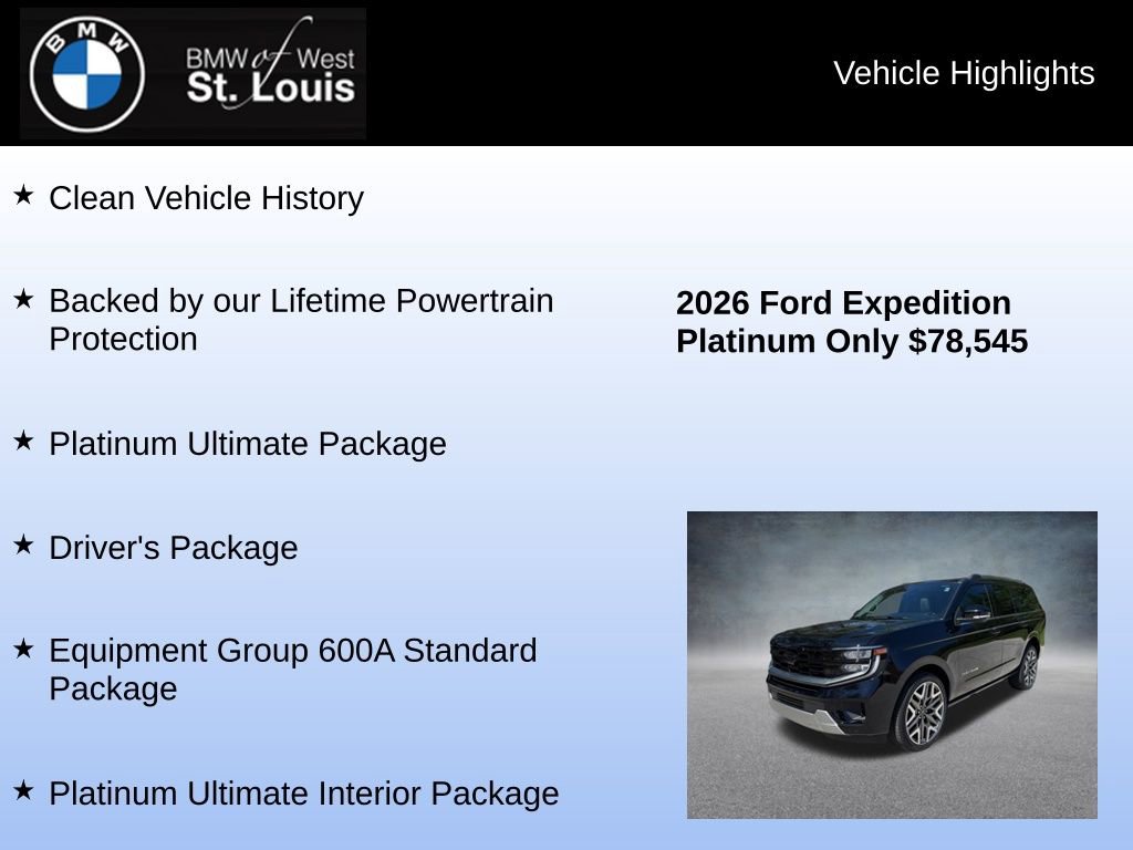 Used 2026 Ford Expedition Platinum w/ Platinum Ultimate Package AWD/4WD image 8