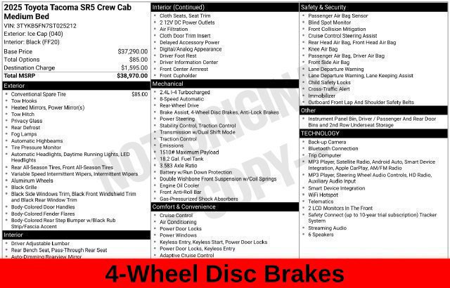 Used 2025 Toyota Tacoma SR5 RWD image 33