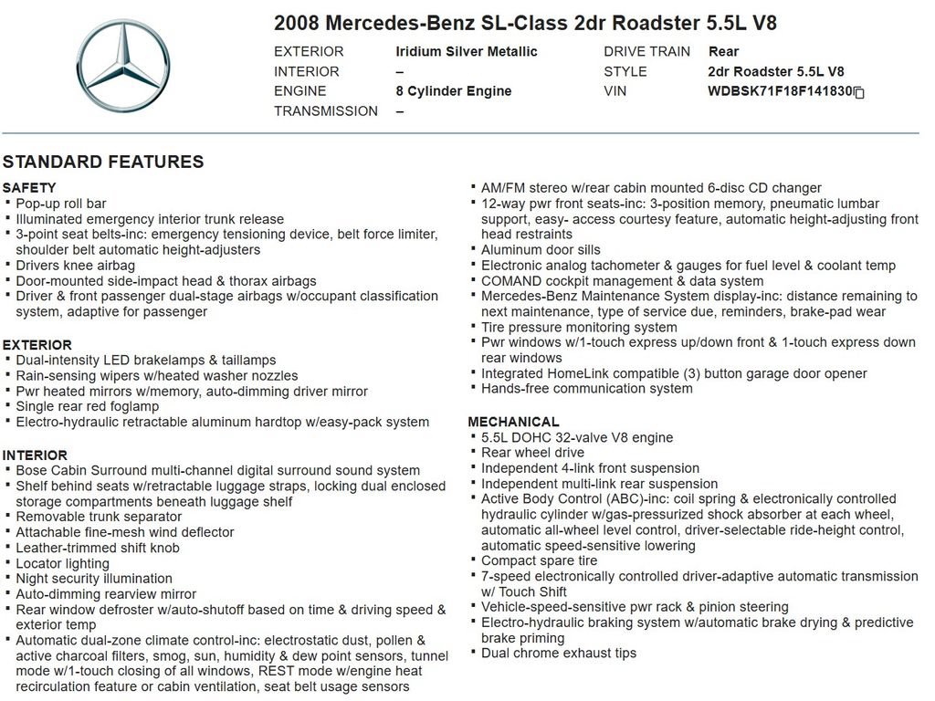 Used 2008 Mercedes-Benz SL 550 image 17