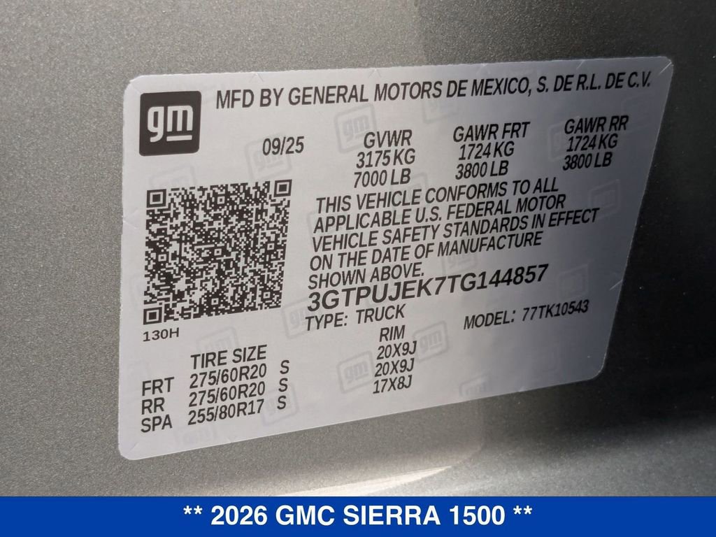 New 2026 GMC Sierra 1500 Elevation image 36