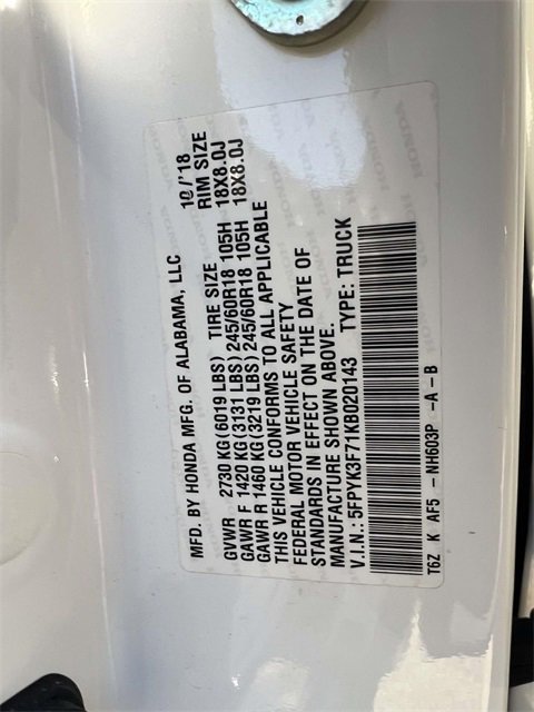 Used 2019 Honda Ridgeline RTL-E image 21