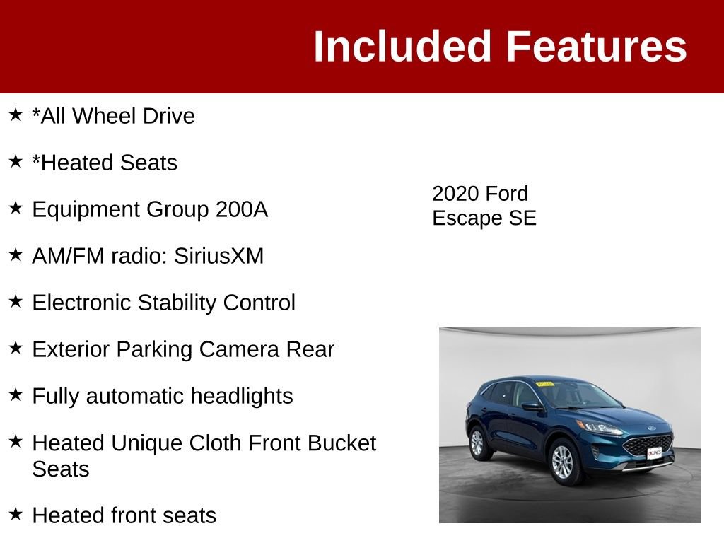 Used 2020 Ford Escape SE AWD/4WD image 3