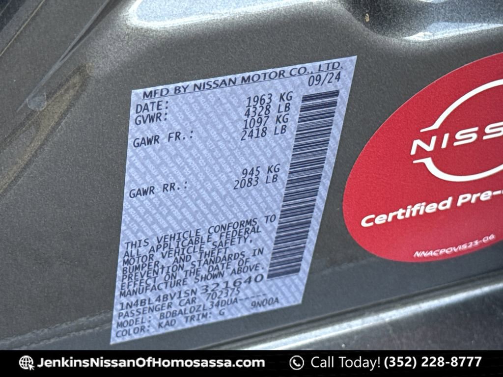 Certified 2025 Nissan Altima 2.5 S image 40
