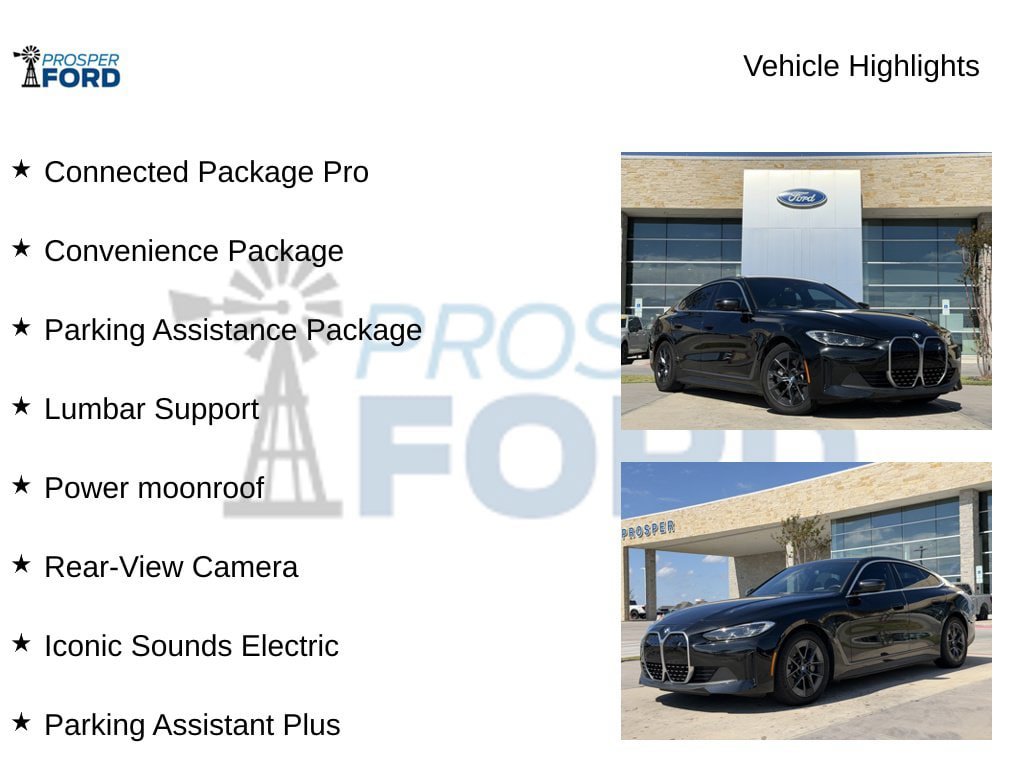 Used 2024 BMW i4 eDrive40 w/ Convenience Package RWD image 5
