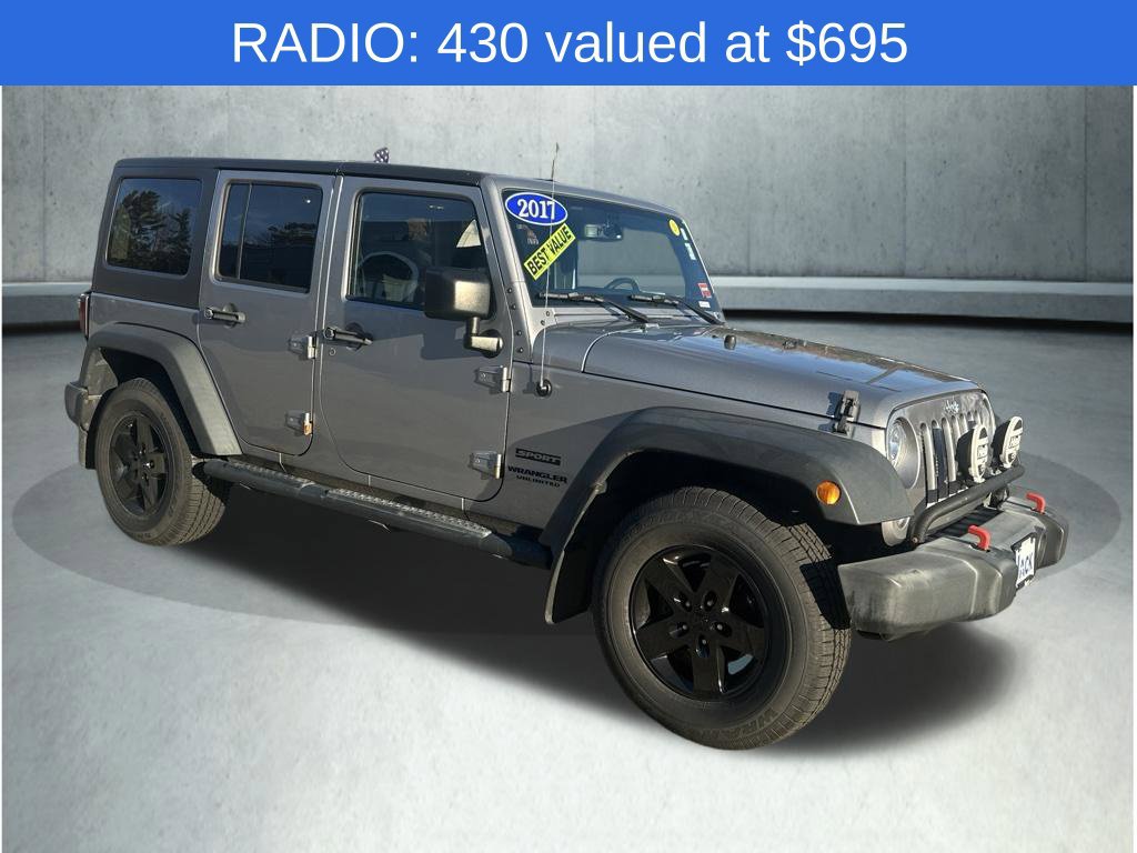 Used 2017 Jeep Wrangler Unlimited Sport w/ Quick Order Package 24S AWD/4WD image 9