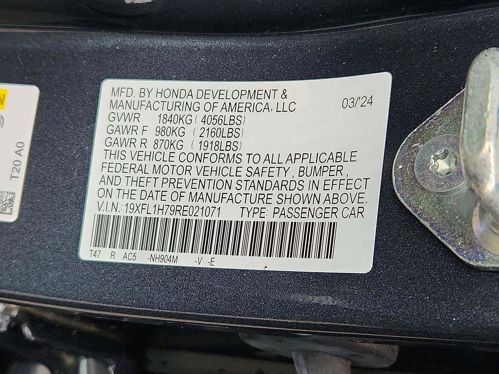 Certified 2024 Honda Civic EX-L image 27