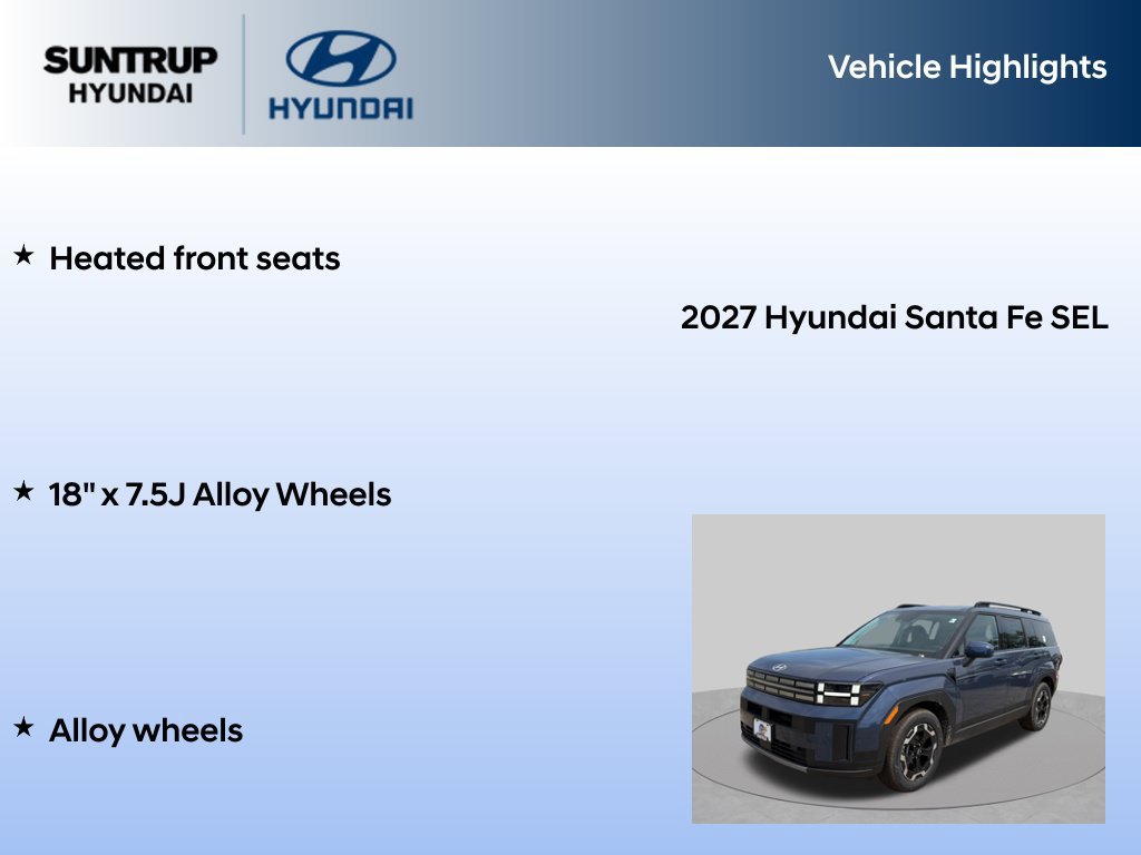 New 2027 Hyundai Santa Fe SEL AWD/4WD image 15