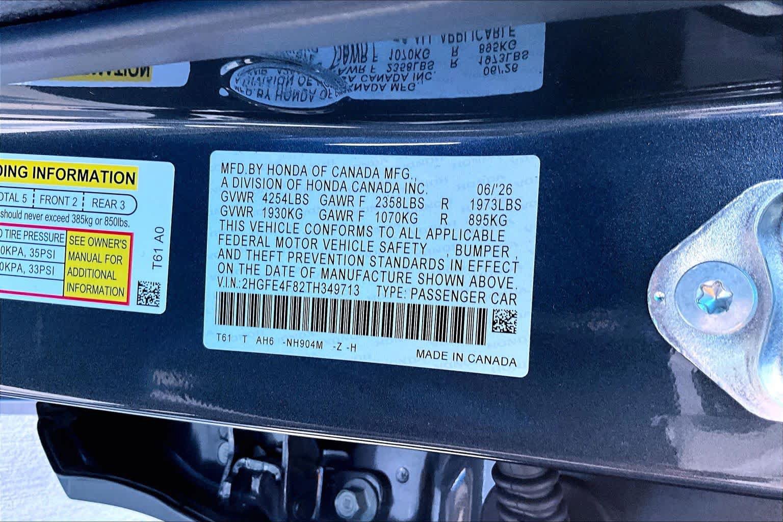 New 2026 Honda Civic Sport image 20