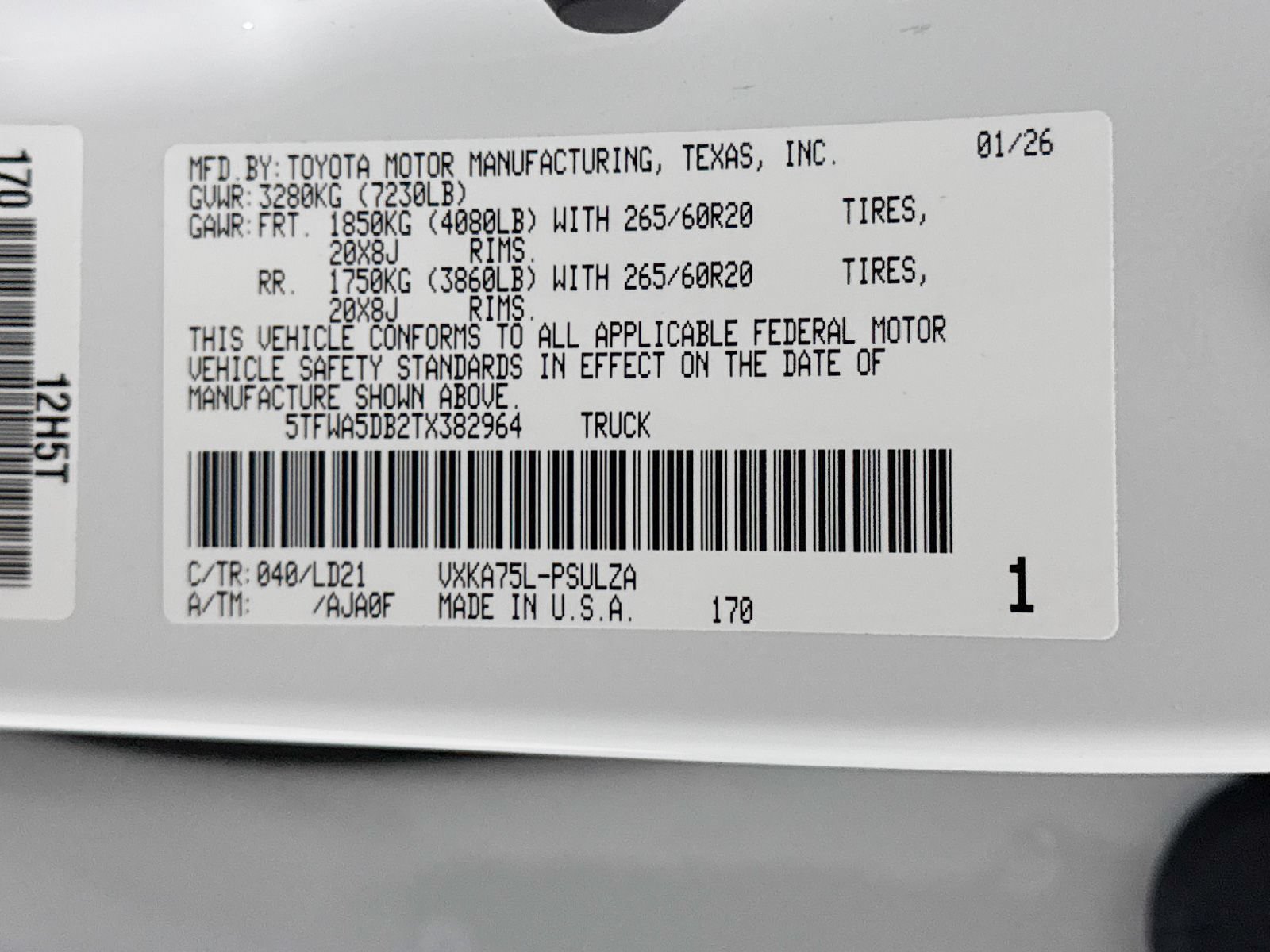 Used 2026 Toyota Tundra Limited AWD/4WD image 39