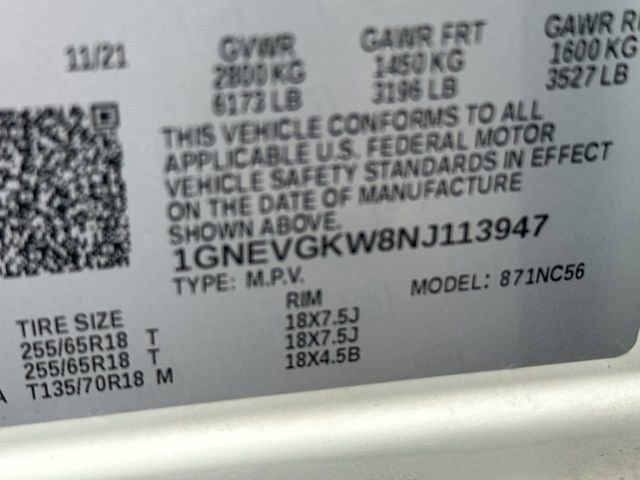 Certified 2022 Chevrolet Traverse LT AWD/4WD image 32