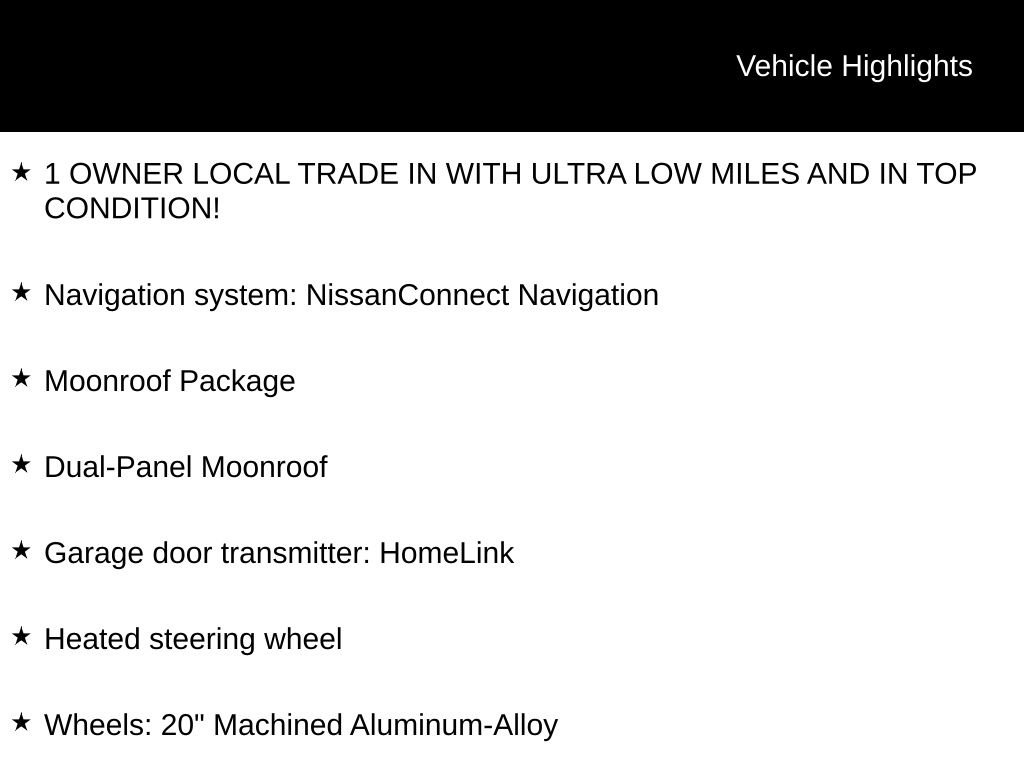 Used 2020 Nissan Murano SL w/ Moonroof Package image 5