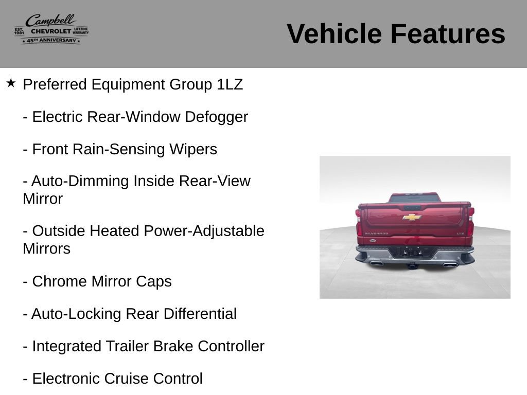 Used 2025 Chevrolet Silverado 1500 LTZ w/ Technology Package AWD/4WD image 16